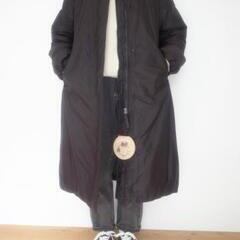 NANGA NO COLLER DOWN COAT BLACK