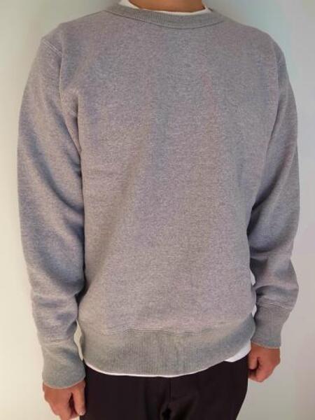 BETTER CREW NECK PULL OVER TOP GRAY