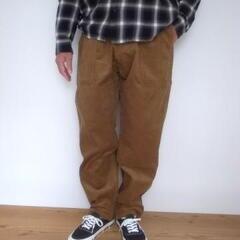Gramicci CORDUROY LOOSE TAPERED RIDGE PANTS CAMEL