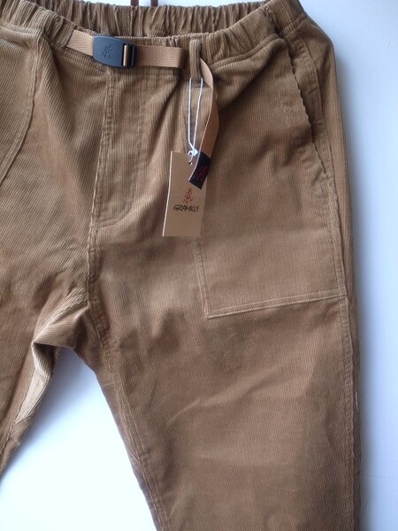 Gramicci CORDUROY LOOSE TAPERED RIDGE PANTS CAMEL