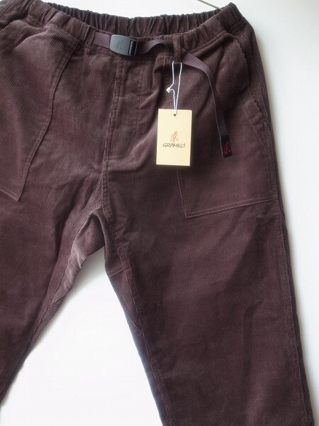 Gramicci CORDUROY LOOSE TAPERED RIDGE PANTS DBROWN