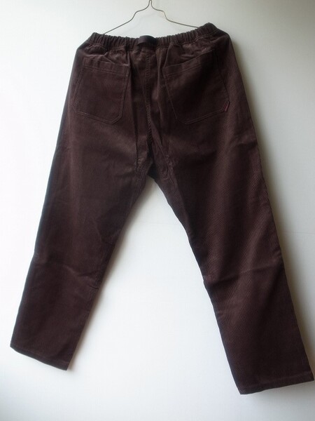 Gramicci CORDUROY LOOSE TAPERED RIDGE PANTS DBROWN