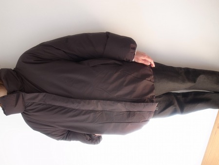 NANGA STAND COLLAR DOWN JACKET W BLK