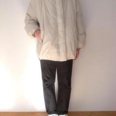 NANGA STAND COLLAR DOWN JACKET W　IVORY