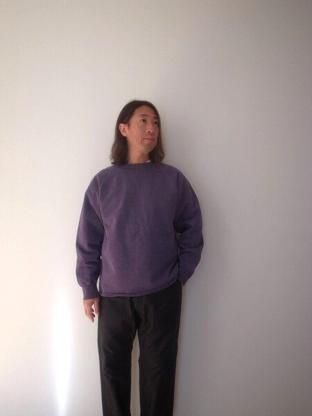 WALLA WALLA SPORT 13oz CREW SWEAT SHIRT PIGMENTPUR