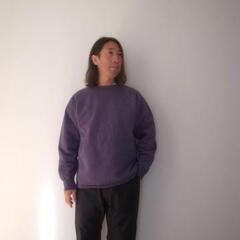 WALLA WALLA SPORT 13oz CREW SWEAT SHIRT PIGMENTPUR