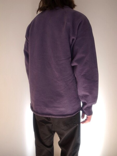 WALLA WALLA SPORT 13oz CREW SWEAT SHIRT PIGMENTPUR