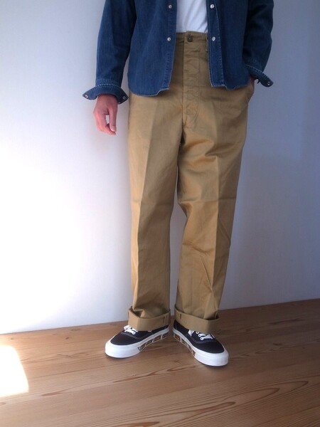 orslow  VINTAGE FIT ARMY TROUSER DARK KHAKI