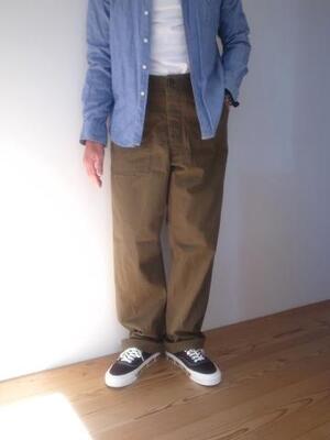 orslow VINTAGE FIT FATIGUE PANTS ARMY GREEN