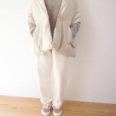 NANGA DOWN PONCHO MUFFLER IVORY